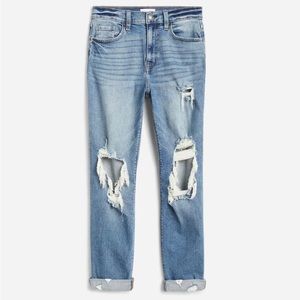 high rise boyfriend jean